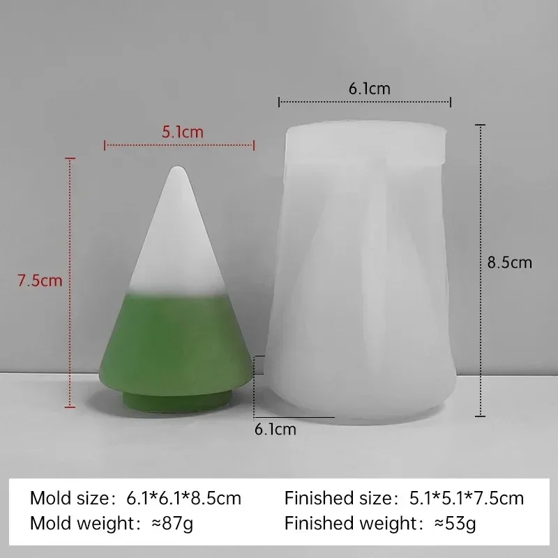 Рождественская елка силиконовая форма свеча эпоксидная смола гипсовые