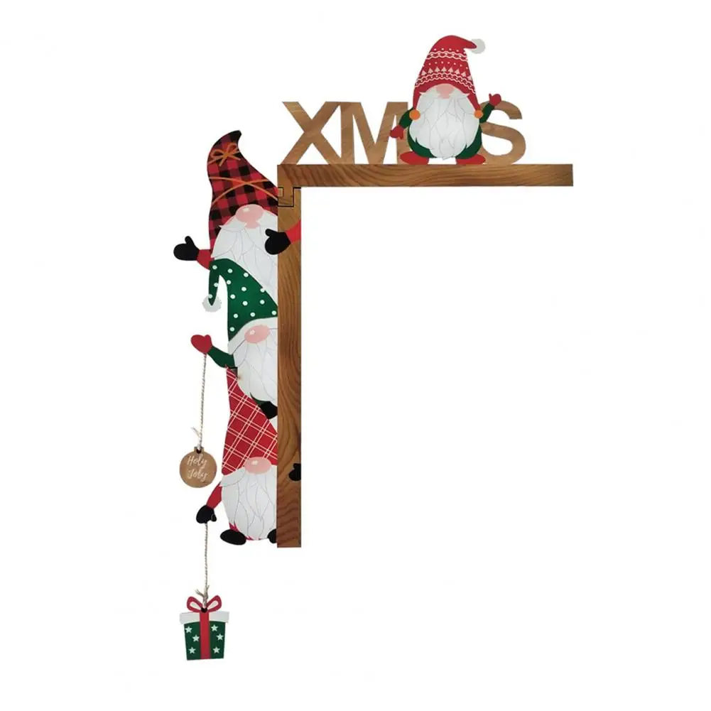 Декоративные уголки для дверей деревянные Рождественские декоративные без лица