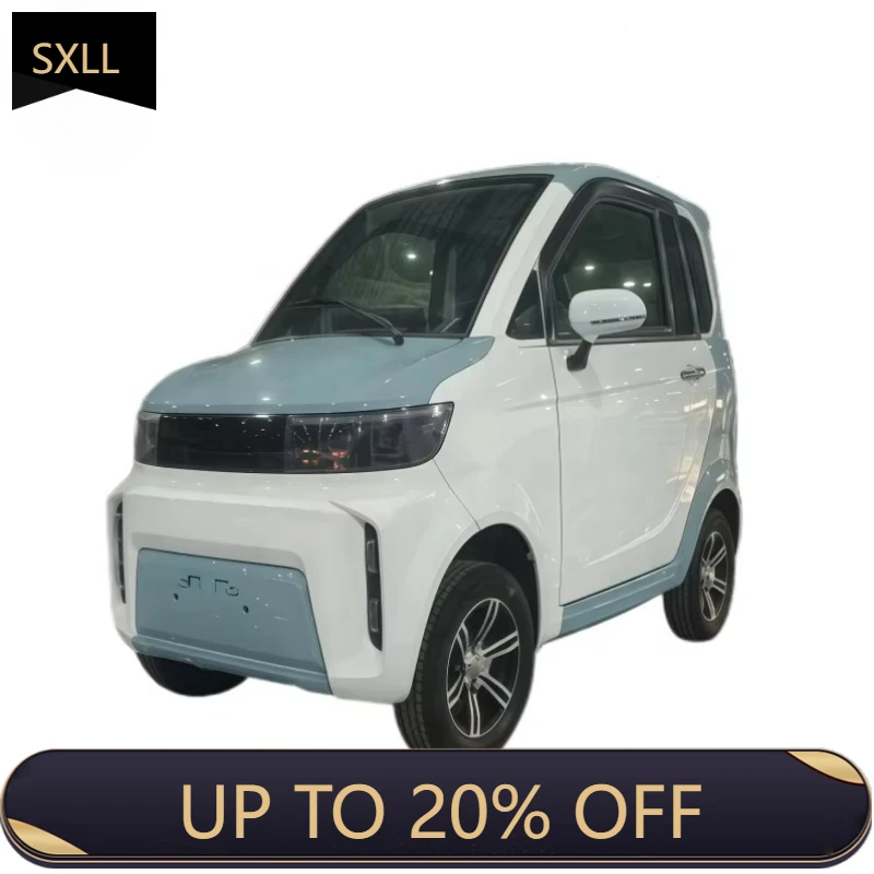 Фото Электрический четырехколесный автомобиль SXLL с полностью закрытой кабиной, для взрослых, низкоскоростной, для поездок на работу, простой и стильный, новый энергетический автомобиль с батареей 70-90 кВт·ч. №1