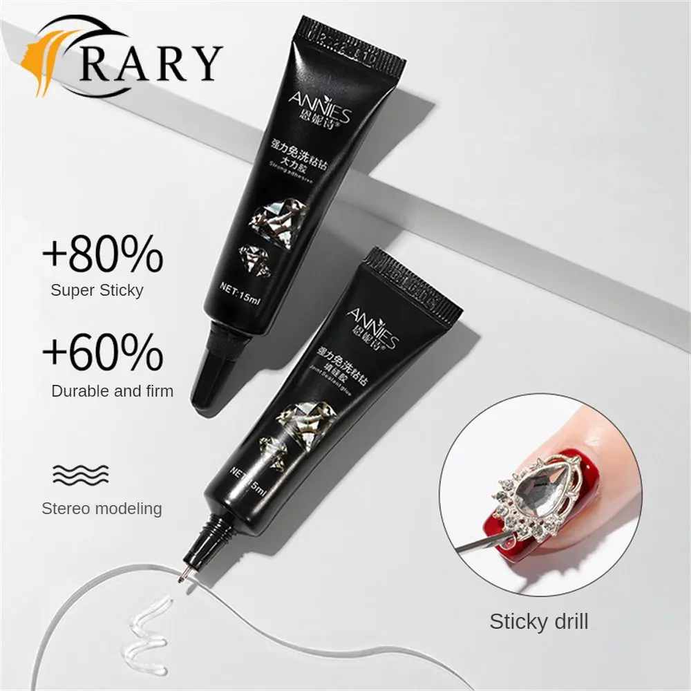Одноразовый контейнер для клея для дизайна ногтей, клей для ногтей, стойкий блеск, аксессуары для ногтей, Стразы Diy гель, высокие требования, модные 15 г