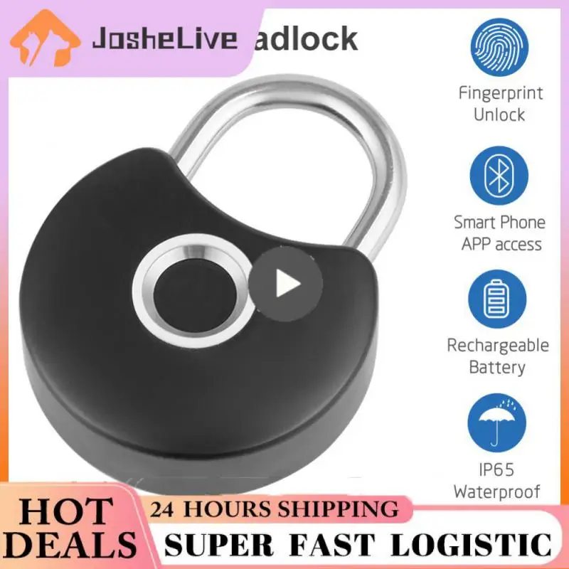 

Electronic Lock Smart Home Waterproof Biometric Security Protection Wifi Fingerprint Lock Fingerprint Padlock Usb Rechargeable