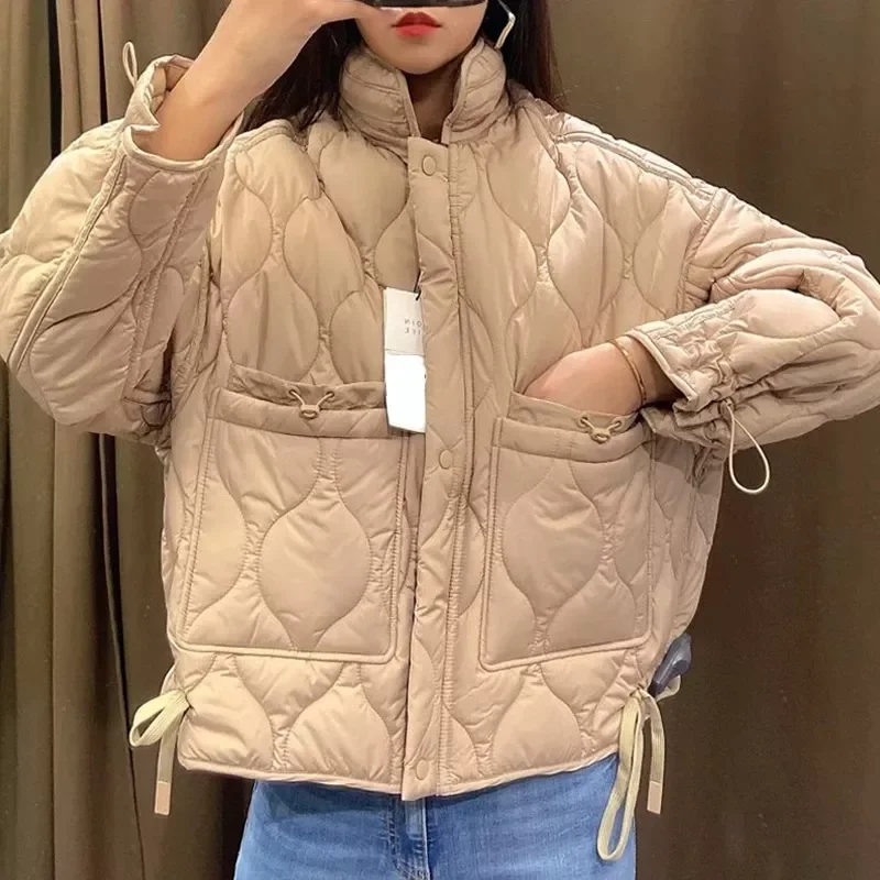 New2022 Short Down Jacket Women Winter Parkas Loose Solid Women Coat Light Slim Streetwear Jacket Female Chic Outerwear