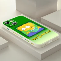 the simpsons bart cool for apple iphone 13 12 mini 11 pro xs max xr x 8 7 6s se plus left liquid silicone gel phone case
