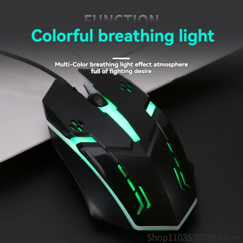 Мышь игровая Проводная эргономичная Бесшумная 1600DPI 6 кнопок