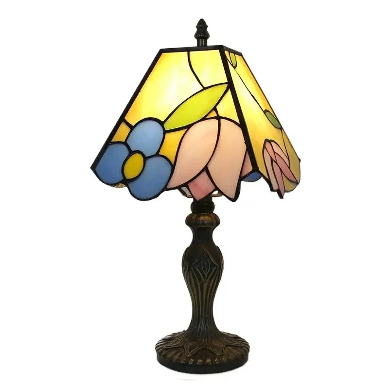 8-дюймовый европейский классический художественный декор витраж 4 квадрата