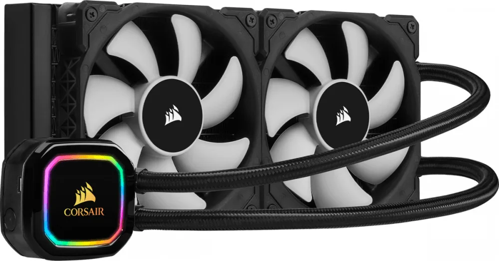 Cooling system cooling Corsair iCue h100i RGB Pro XT (cw-9060043-ww) rig box fixture outlet heat refrigeration component temperature cpu air vane