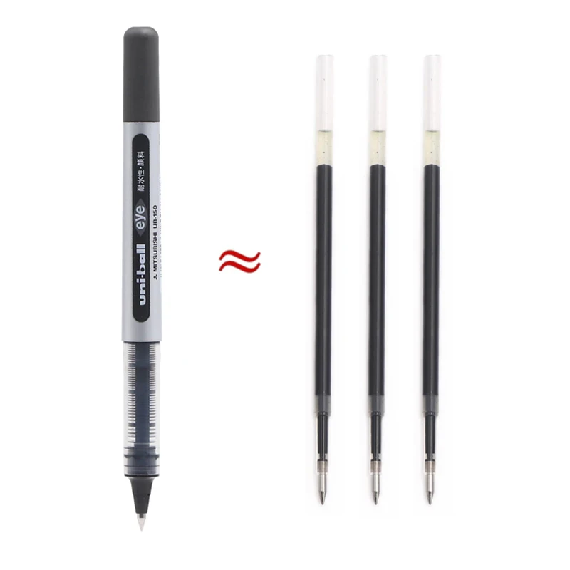 Гелевая ручка uni-ball Eye Micro UB-150 0 5 мм черный синий красный шарик для рукописного