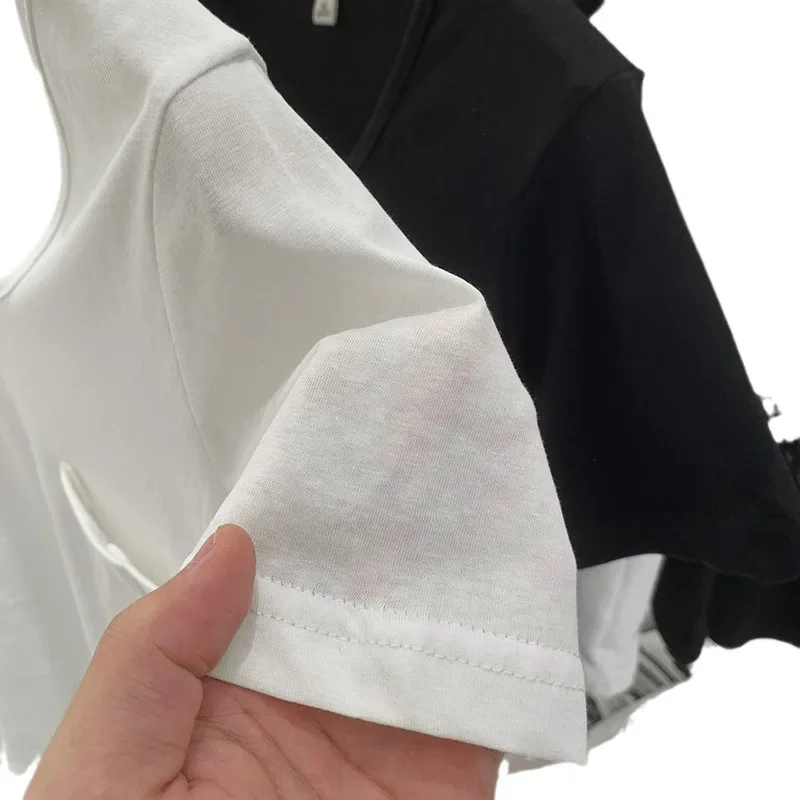 Whitet женская футболка с коротким рукавом 2024 весна-лето новый стиль корейский