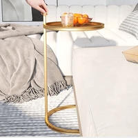 metal small coffee tables living room center portable round bed side table balcony garden muebles para el hogar home furniture