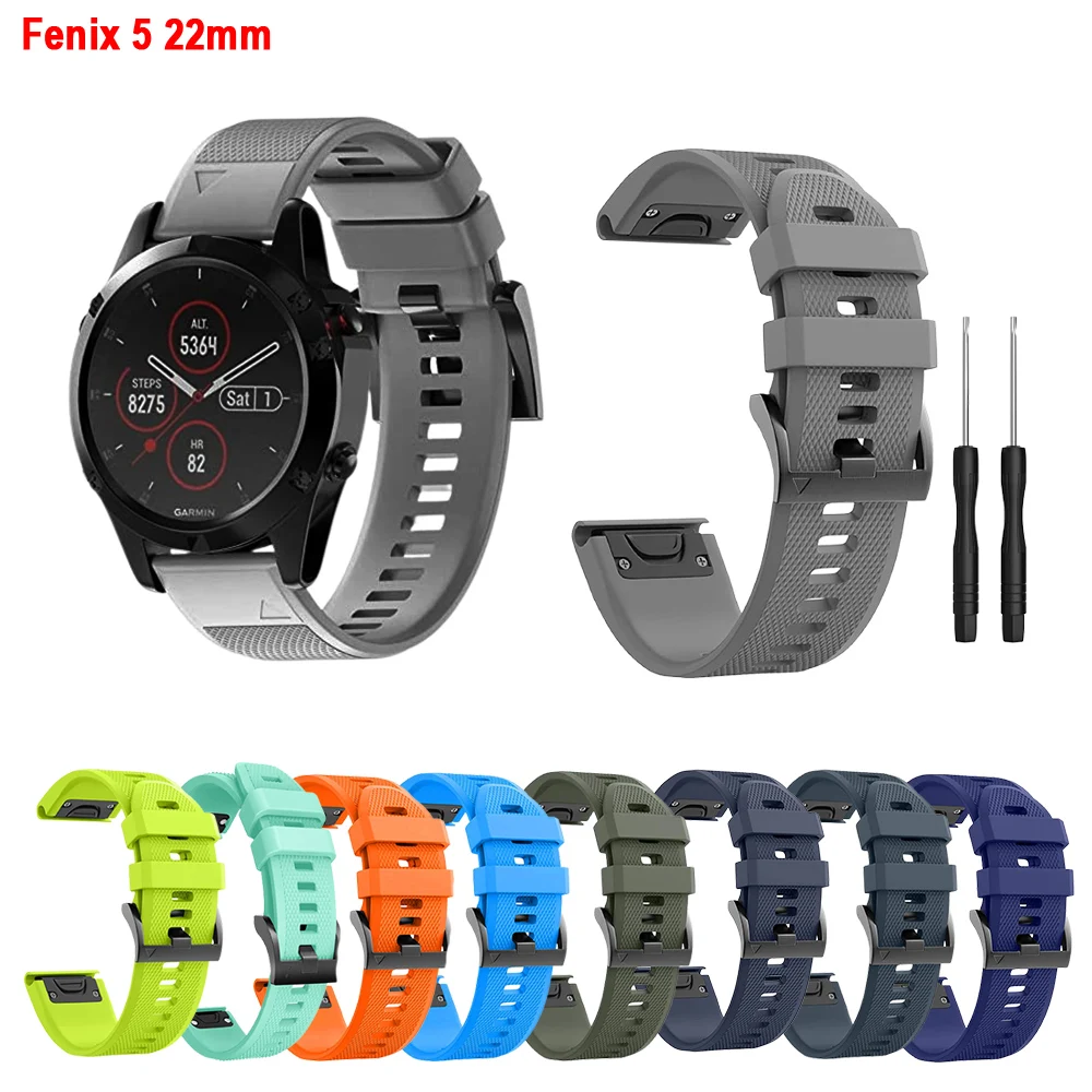 

Оригинальный силиконовый ремешок для Fenix 5/Fenix 5 Plus/Fenix 6/Fenix 6 Pro/Forerunner 935/Forerunner 945/Instinct Tide/Tactical Band 22