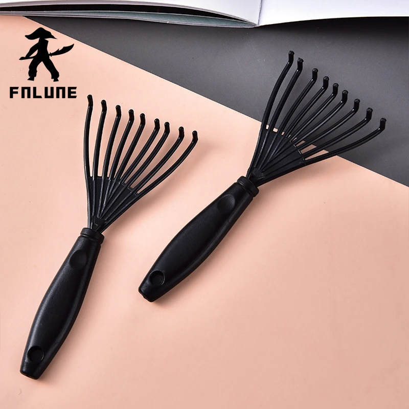 

FnLune Comb Brush Cleaner Cleaner Remover Embedded Beauty Tool Plastic Handle Hair Comb Cleanup Hook Salon Hairdressing Tool