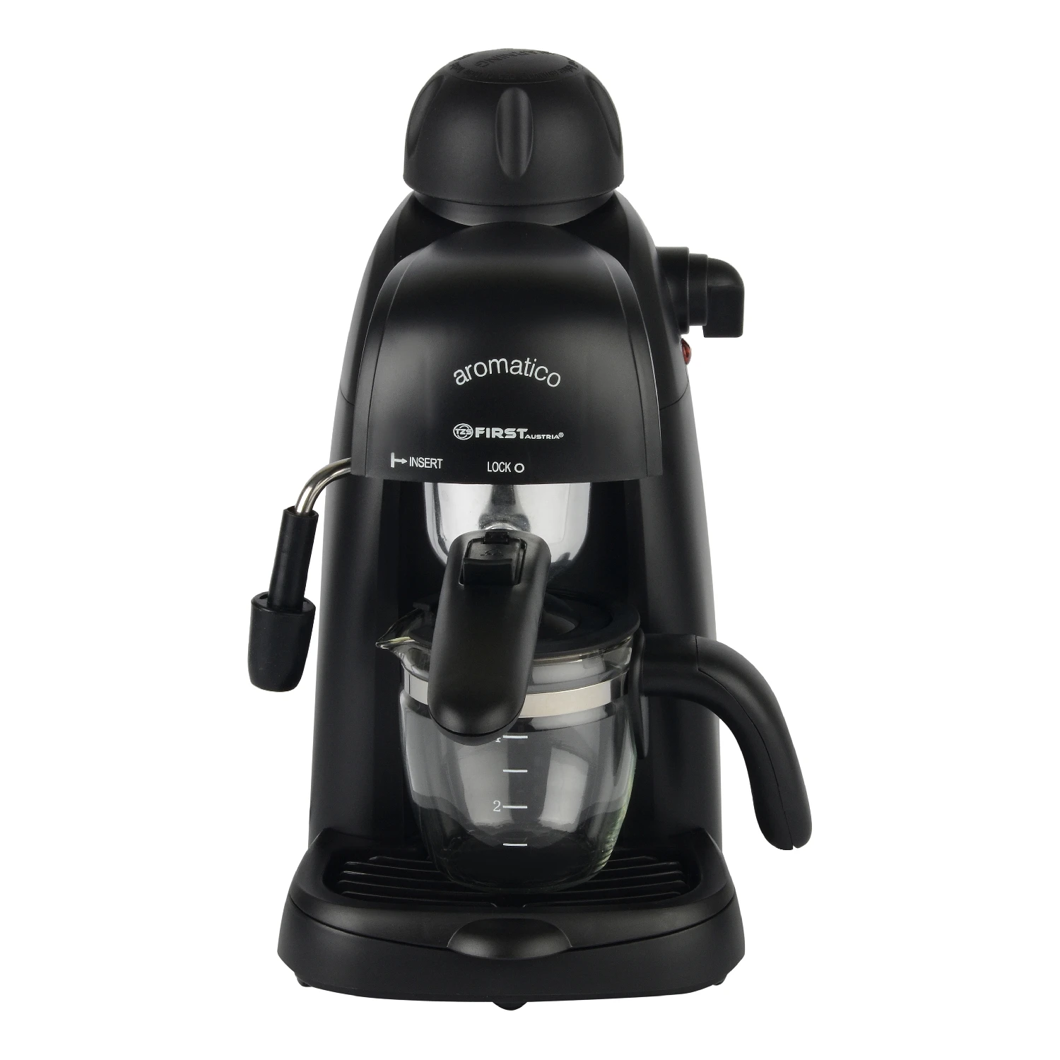 Кофеварка FIRST FA-5475 Black (Кофеварка рожковая мощность 800 Вт объем чаши 240 мл насадка