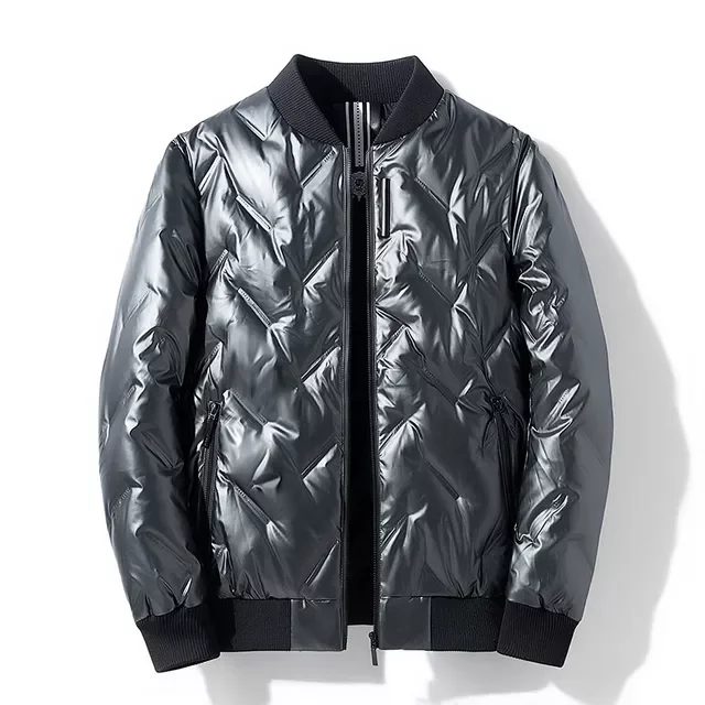 

2022NEW New Men's Down Jackets Thick Warm White Duck Down Puffer Coat Glossy Solid Color High Quality Men Pilot Jacket Parka