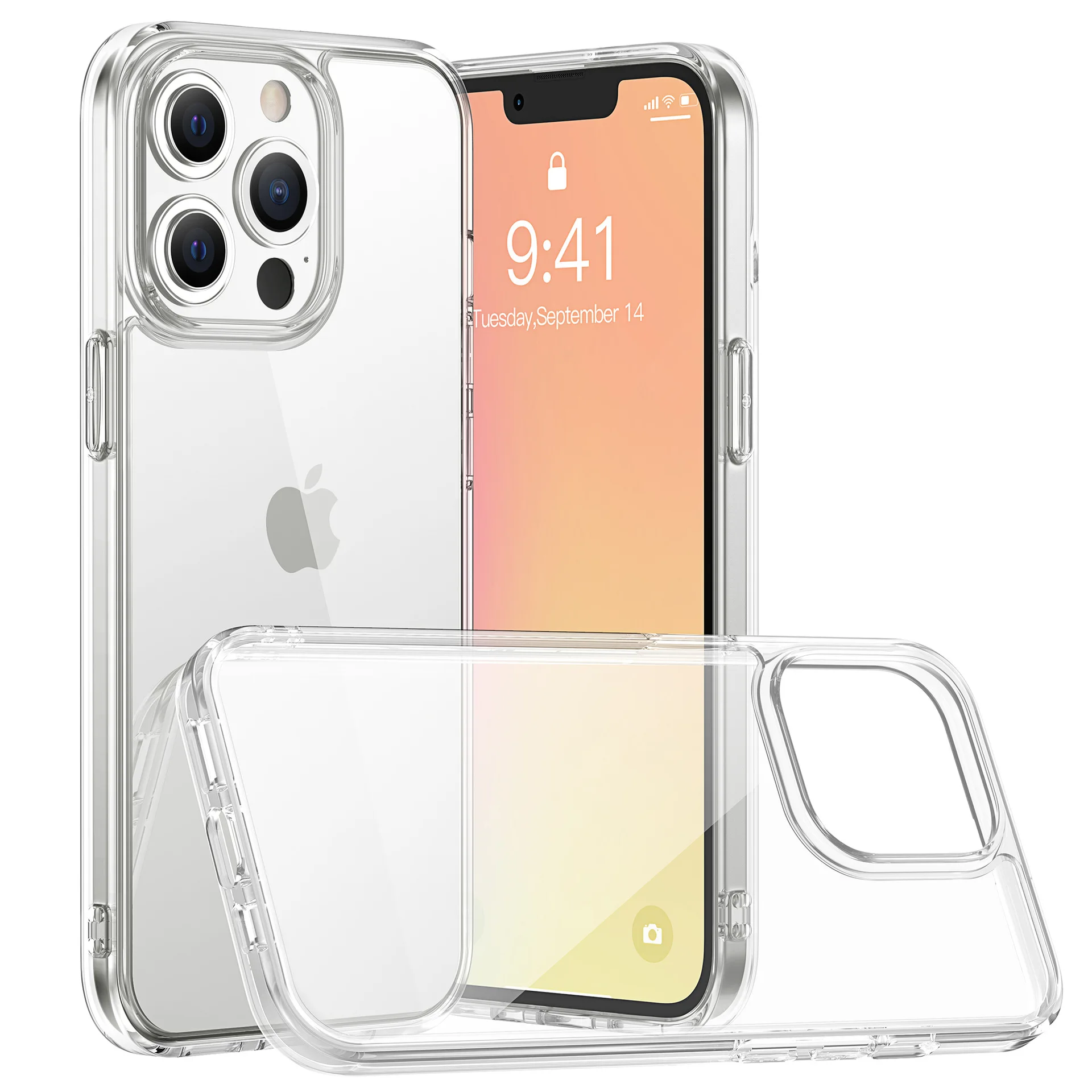 

Fashion Ultra Thin Clear Case For iPhone 14 13 12 11 Pro Max Mini Soft TPU Silicone for iPhone 14 Plus Transparent Back Cover