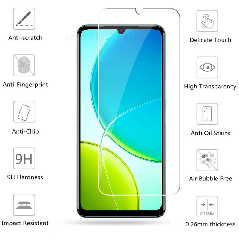 Фото Полностью прозрачное стекло для Vivo Y29s, закаленное стекло Vivo Y29s Y04, защитная пленка для экрана HD, защитная пленка для телефона Vivo Y04 Y29s №2