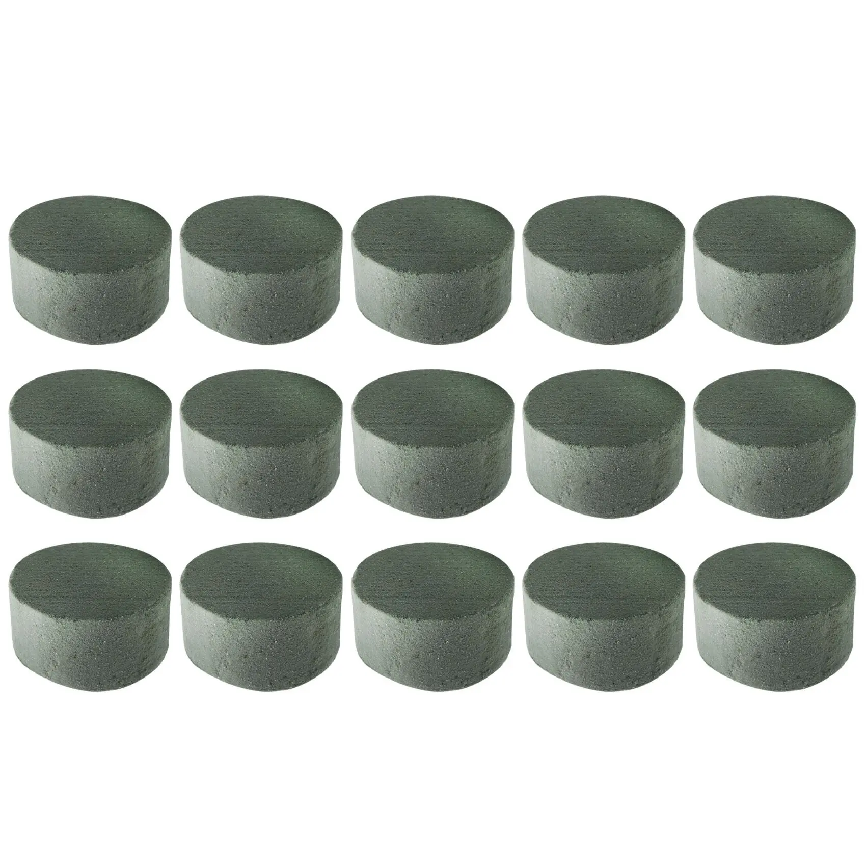 

Floral Foam, 15 PCS Round Dry Floral Foam Blocks, Green Styrofoam Blocks for Artificial Flowers, Great for Flower