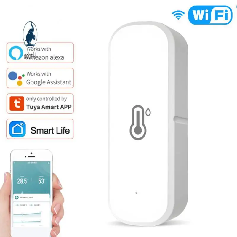 

Thermometer Real-time Monitor Smart Life Control Temperature Humidity Sensor App Remote Control Mutifunctional Indoor Hygrometer