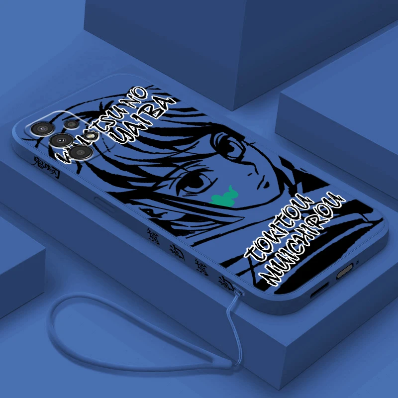Истребитель демонов Kimetsu No Yaiba для Samsung A72 A54 A53 A52 A42 A34 A32 A25 A24 A23 A22 A15 A14 A13 A12 жидкий