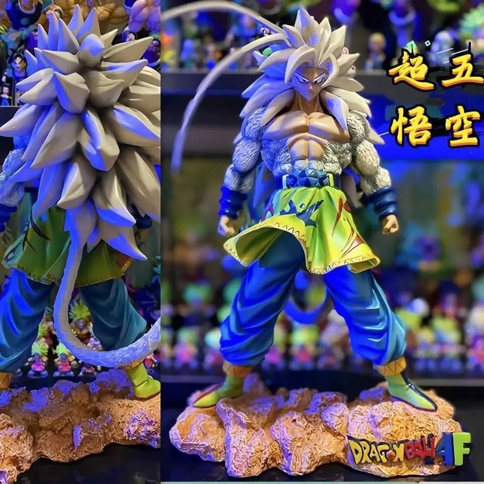 Super Saiyan White God Super Five Sun Wukong Kakarotto Goku Collection Movable Model Ornaments
