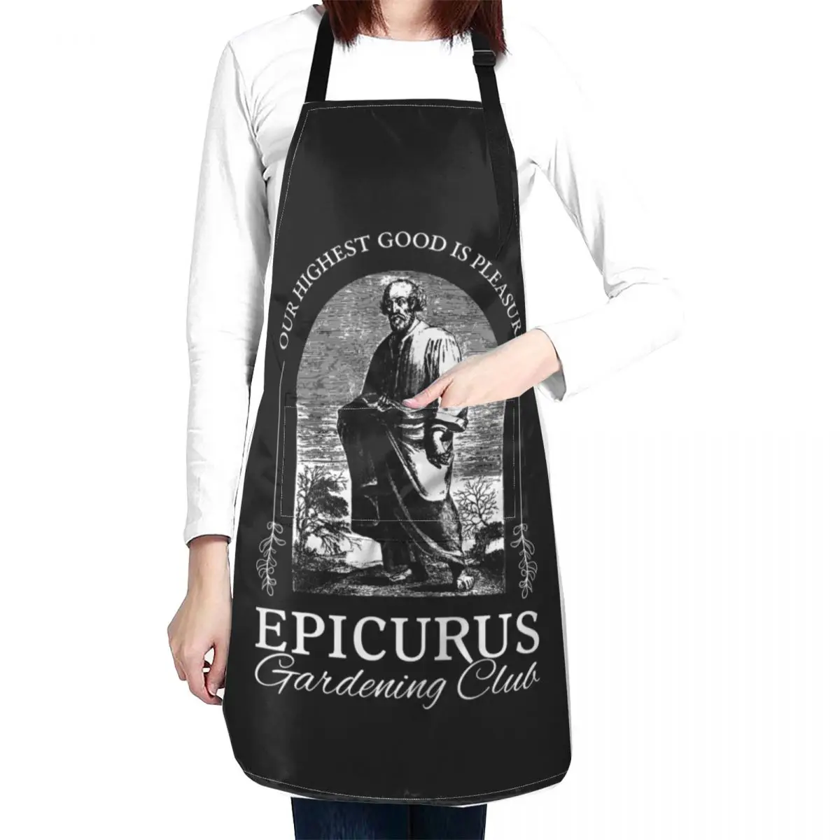 Садовый клуб Epicurus-наша самая высокая радость-это удовольствие фартук для уборки
