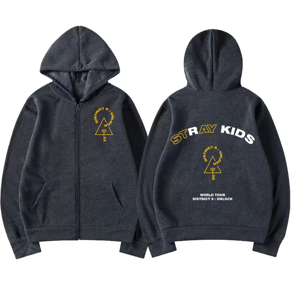 Толстовка на молнии с принтом уличный детский район Повседневный Кардиган