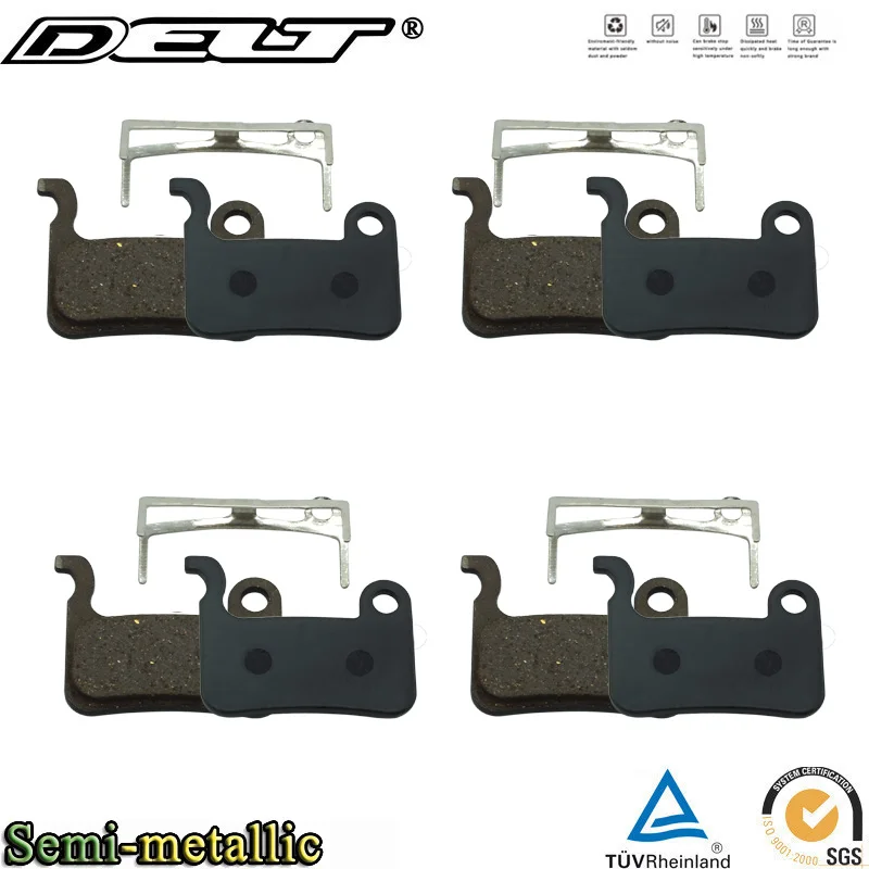 4 Pair Bicycle Disc Brake Pads FOR SHIMANO XT/R M975 M966 M965M775 M776 M765 SLX M665 HONE 596 595 Semi-metal E-BIKE Accessories