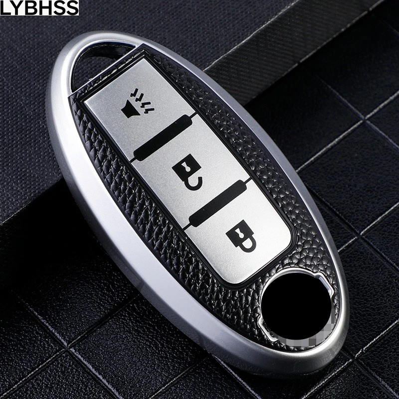Фото НОВЫЙ Чехол для автомобильного ключа из ТПУ с 3 кнопками для Nissan Micra, Murano, Juke, Alissa, Pulsar, X-trail, Note, Almera, Altima, защитный брелок для авто №4