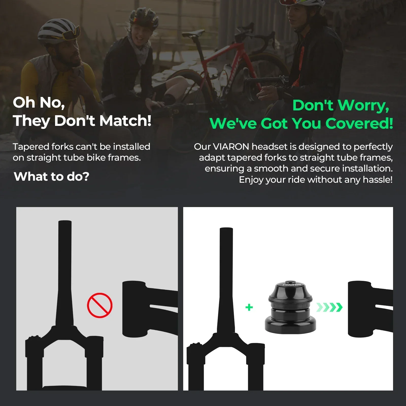 Гарнитура для велосипедной рамы велосипедная вилка коническая трубка конвертер