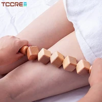 wooden cube rollers massager wood therapy lymphatic drainage tool anti cellulite dice roller stick pain relief for whole body