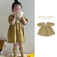 girls dress 2022 summer new print fashion childrens dress korean version cute princess dress girl clothes childrens clothing