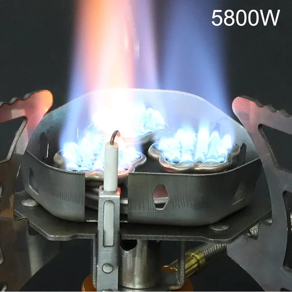 Газовая плита 5800 Вт газовая с 3 головками походные поездки удобная эффективная