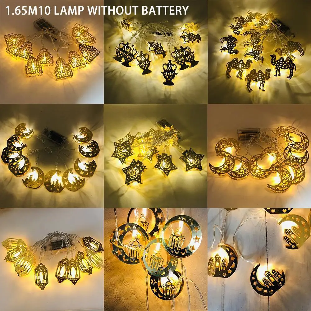 

Светодиодная гирлянда с аккумулятором украшения на Рамадан 2022, яркая гирлянда, празднисветильник для домашнего декора