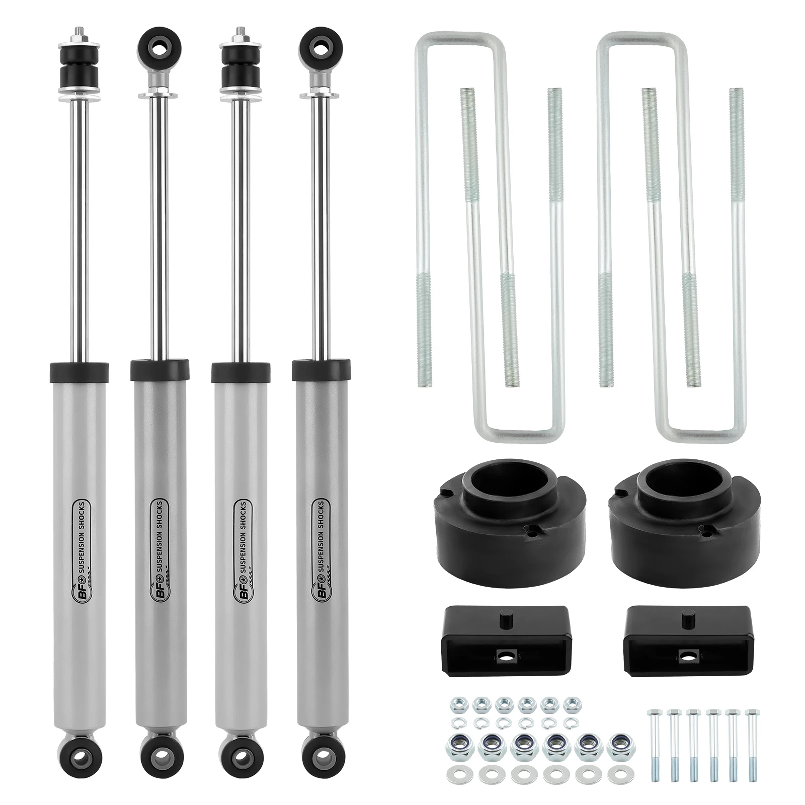 Комплект выравнивающего подъемника BFO 2 5 дюйма с амортизаторами для Dodge Ram 1500 4WD