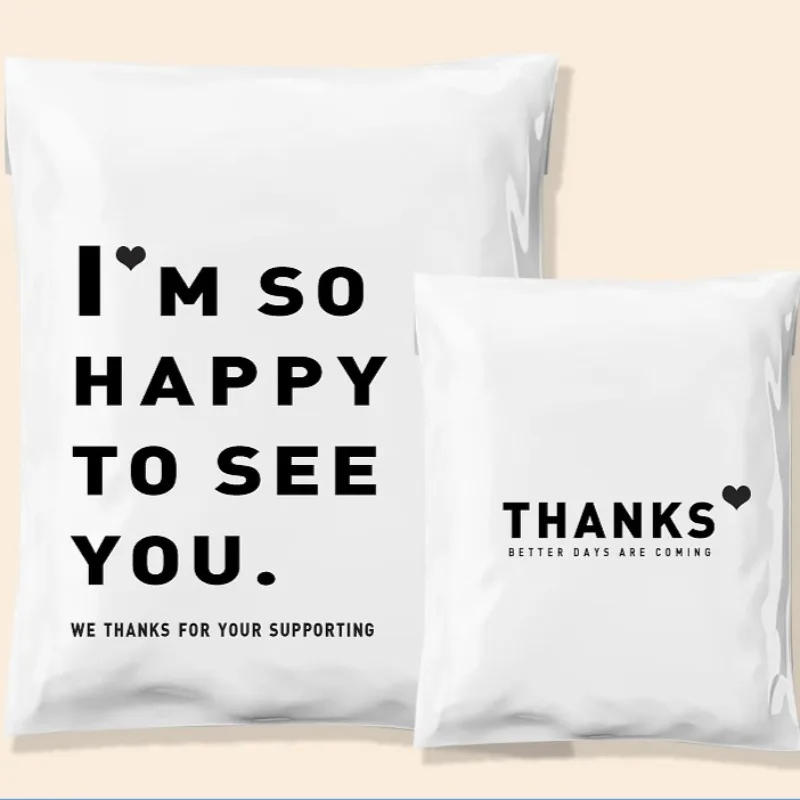 Водонепроницаемые белые сумки для экспресс-доставки