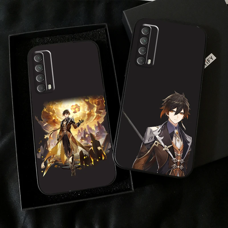 

Genshin Impact Project Game Phone Case For Huawei Honor 7A 7X 8 8X 8C 9 V9 9A 9X 9 Lite 9X Lite Soft Carcasa Black
