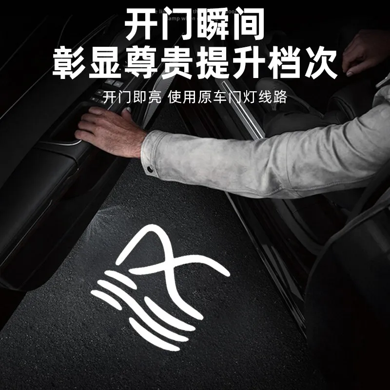 Фото Для BYD Tang L, Han EV, Song Plus, Qin L, Seal, Seal Lion 07EV, Leopard: Проекционная подсветка дверей, светодиодные аксессуары для освещения салона №3
