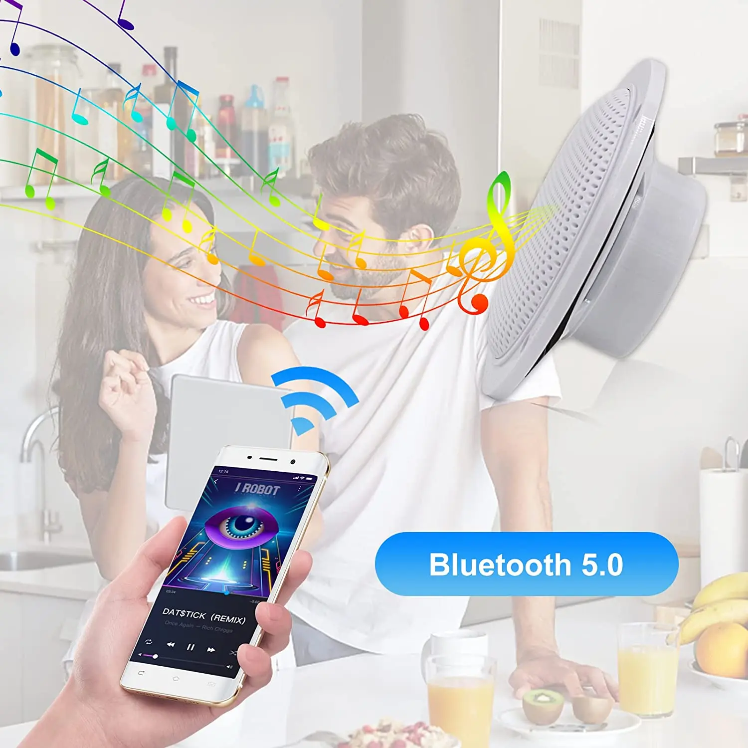 Водонепроницаемый морской потолочный Bluetooth-динамик 4 дюйма для ванной комнаты