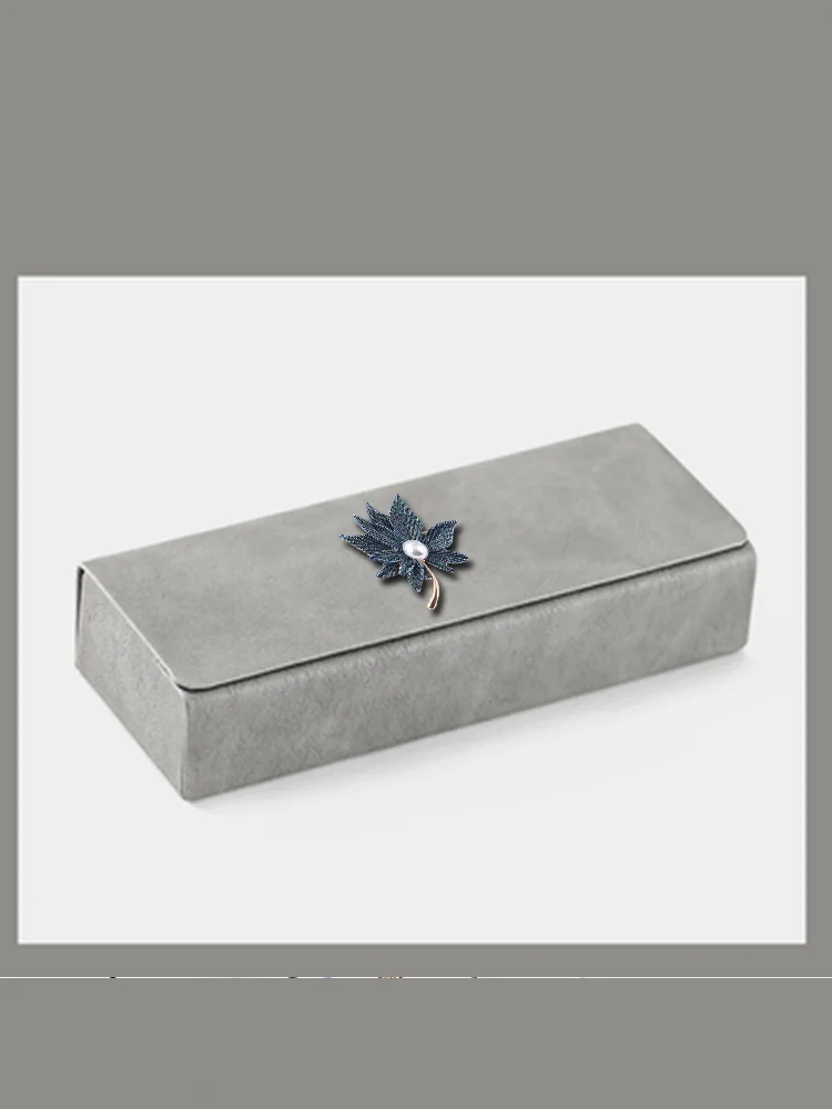 

Чехлы из искусственной кожи, портативные и ретро-Чехлы для хранения солнцезащитных очков, декор с косым ожерельем