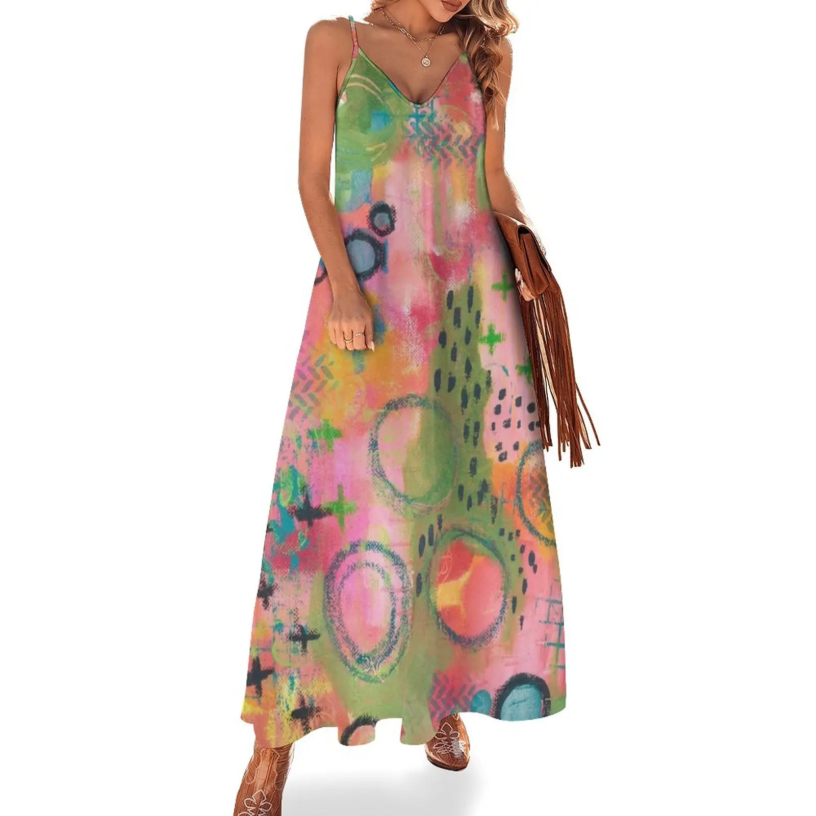 Женское платье для выпускного вечера розовое без рукавов пляжная одежда