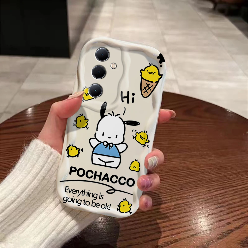 Sanrio Hello Kitty Cinnamoroll 3D Wave чехол для OPPO A98 A94 A93 A92 A79 A78 A76 A58 A57 A55 A38 A33 A17 2020 4G 5G задняя