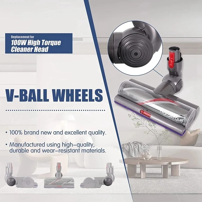 Комплект шариковых колес для пылесоса Dyson V6 V7 V8 V10 V11 V12 V15 DC 20 Вт 100