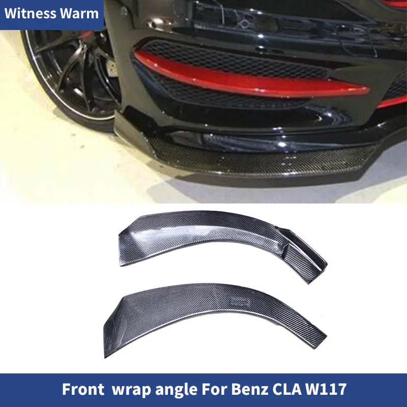 Передний бампер для Benz Cla W117 2013 2014 2015 боковые разветвители фартуки из углеродного