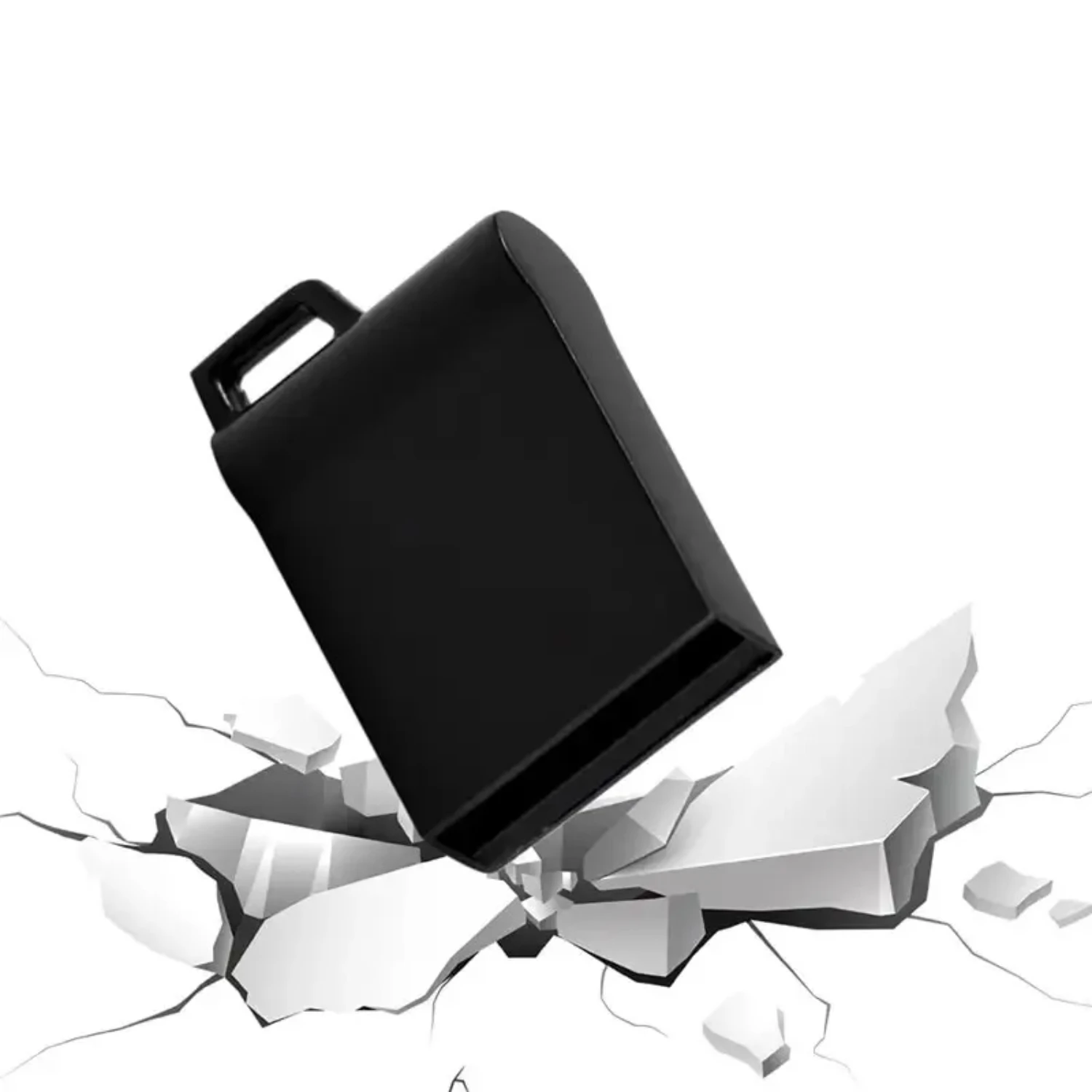 Креативная супер мини-черная металлическая USB-флеш-накопитель емкостью 64 ГБ с