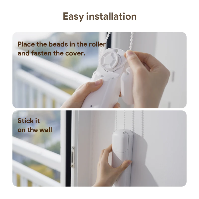 Фото ORYZIC Tuya Bluetooth-контроллер для рулонных штор и жалюзи, умный мотор для штор с голосовым управлением через Alexa и Google Home через хаб №4