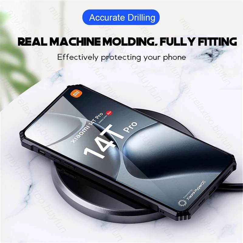 Чехол для Xiaomi 14 T Pro 5G прозрачный акриловый ударопрочный бронированный чехол Xiaomi14T