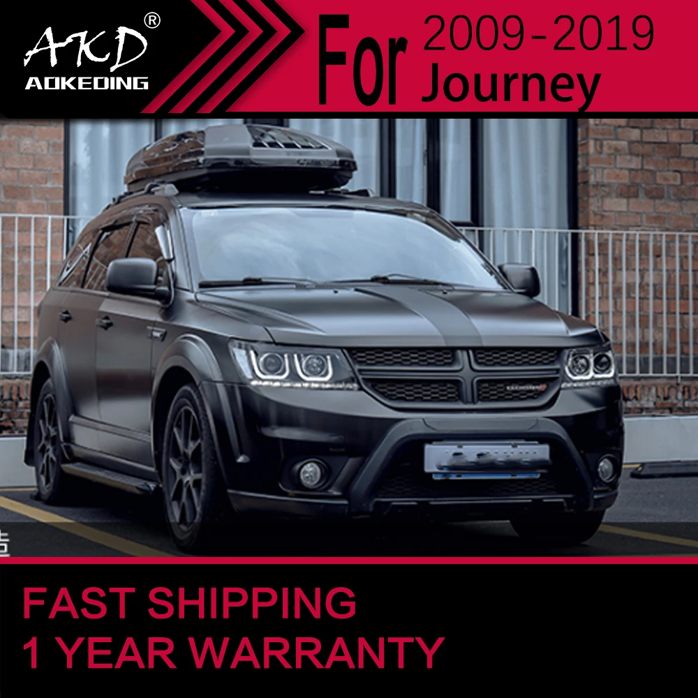 Автомобильные фары для Dodge Journey LED Headlight 2009-2016 JCUV Head Lamp Drl Projector Lens Automotive Accessorie on.