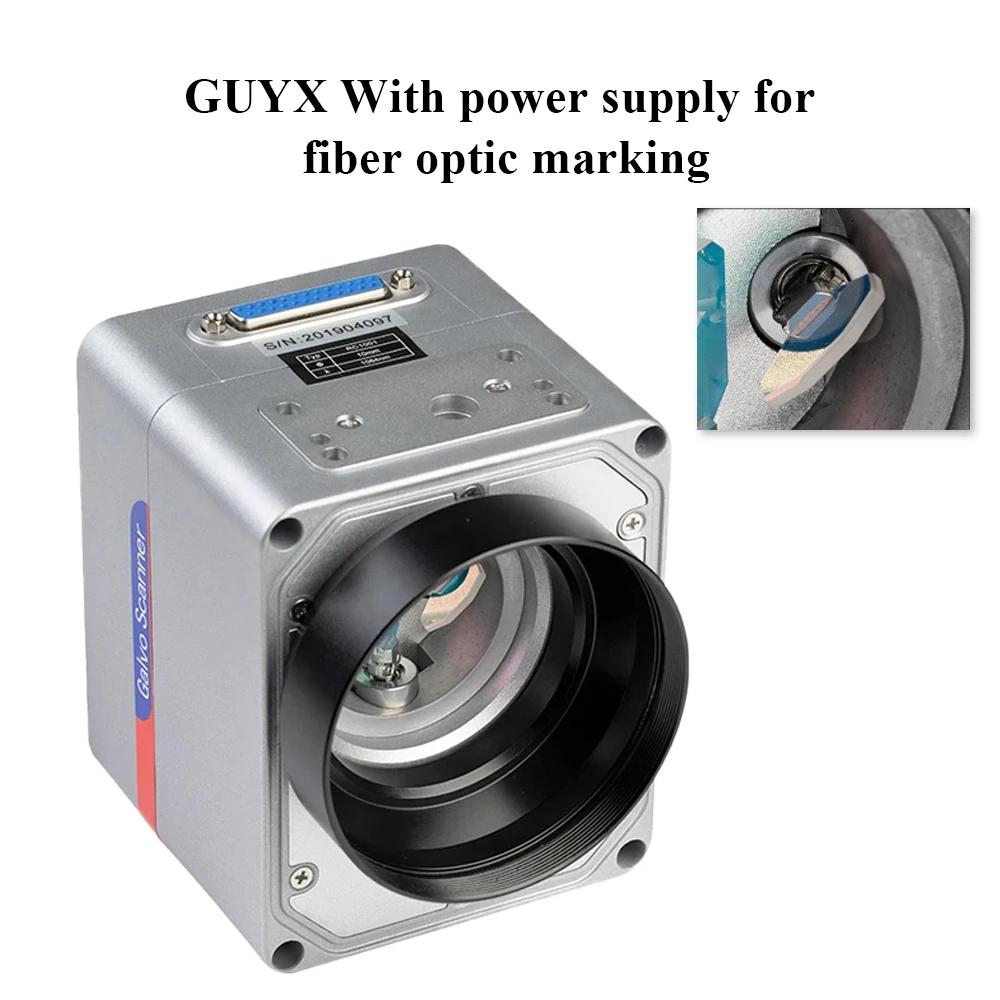 

Ultrarayc RC1001 Scanning Galvo Head Set 10mm Galvanometer Scanner 10.6um &1064nm & 355nm with Power Supply for Fiber Marking