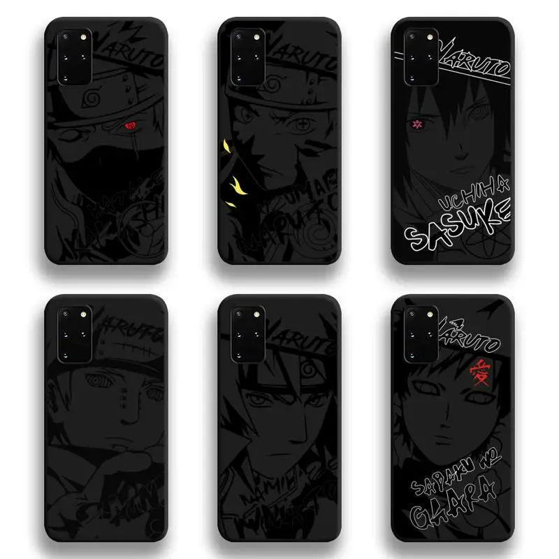 

One Piece Naruto Kakashi Sasuke Gaara Phone Case For Samsung Galaxy S21 Plus Ultra S20 FE M11 S8 S9 plus S10 5G lite 2020