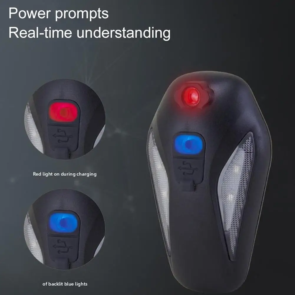 USB перезаряжаемый задний велосипедный водонепроницаемый регулируемый