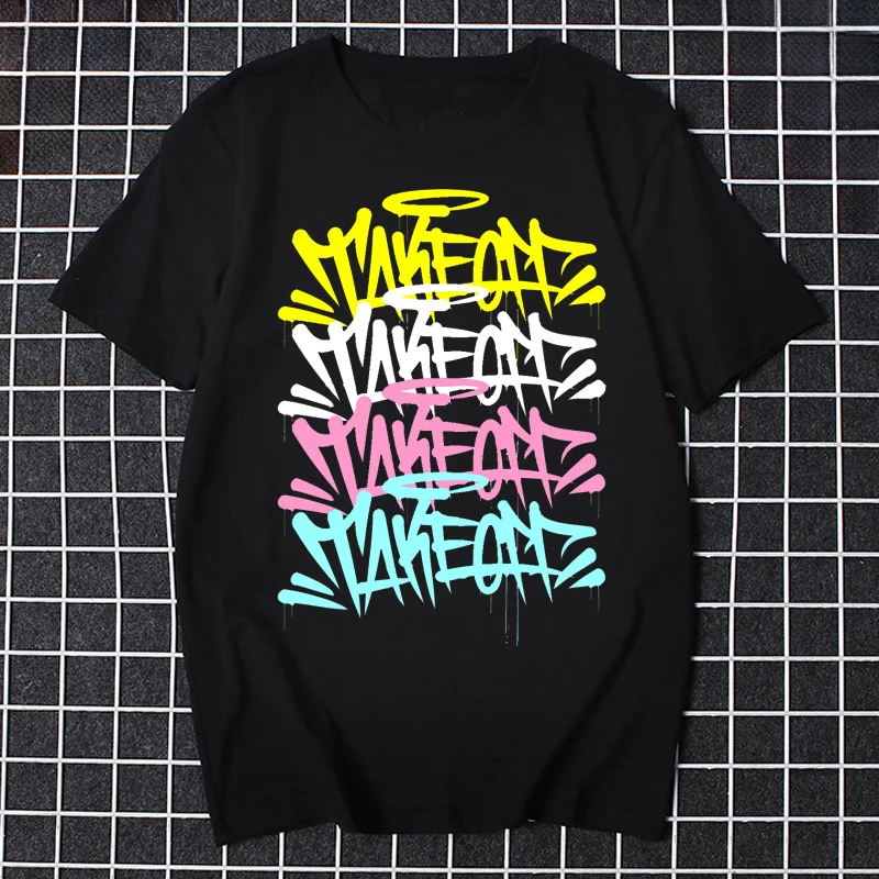 Футболка в стиле ретро для мужчин и женщин Классическая рубашка с рисунком